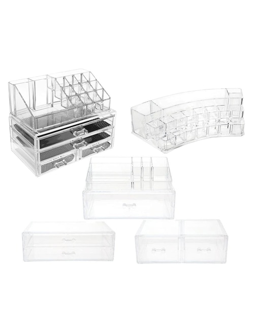Conjunto cosméticos transparente